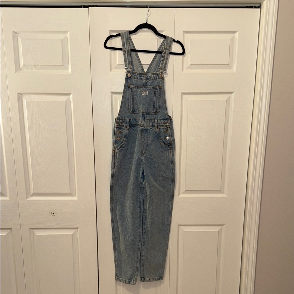 Pull&Bear Blue Denim Women Jeans Overalls